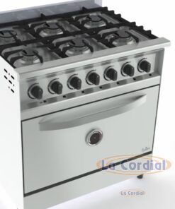 COCINA FORNAX 6 HORN. PTA. ACERO 82CM