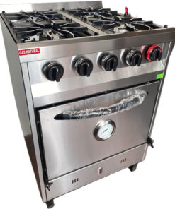 COCINA VC 4 HORNALLAS ACERO INOXIDABLE ESMERILADO 58CM